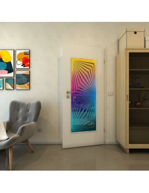 Lichtausschnitt - Fineprint Model 070 Verlauf auf Grauglas