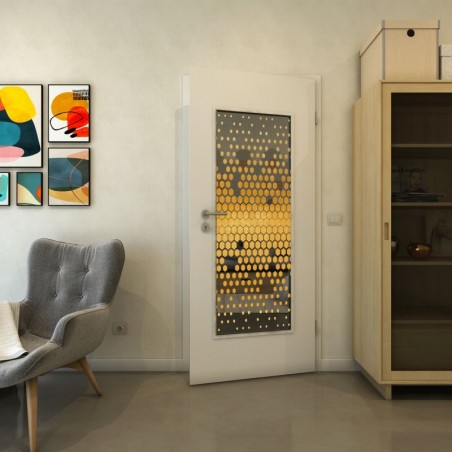 Lichtausschnitt - Fineprint Model 072 Gold auf Grauglas