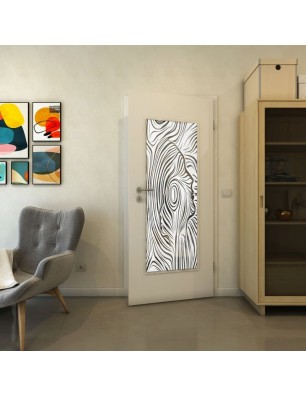 Lichtausschnitt - Fineprint Model 074 Weiss auf Grauglas