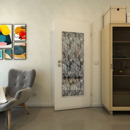 Lichtausschnitt - Fineprint Model 077 Weiss auf Grauglas