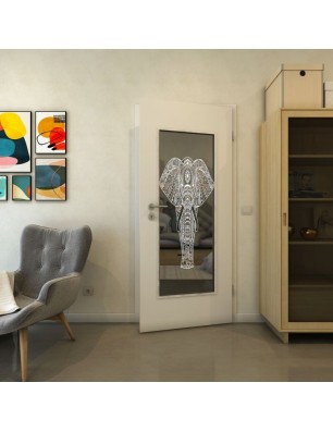 Lichtausschnitt - Fineprint Model 078 Weiss auf Grauglas