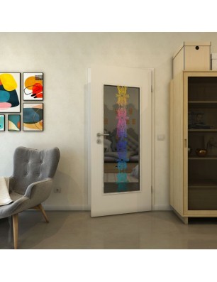 Lichtausschnitt - Fineprint Model 081 Verlauf auf Grauglas