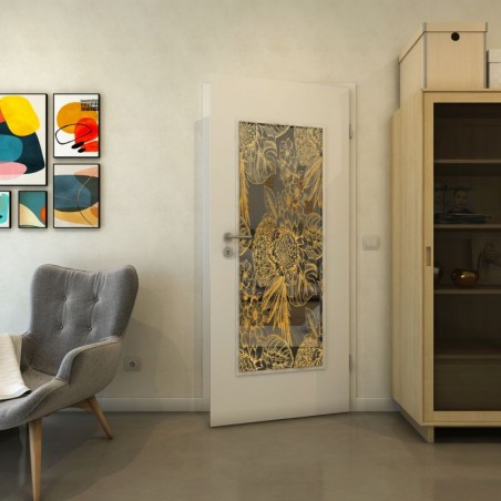 Lichtausschnitt - Fineprint Model 083 Gold auf Grauglas