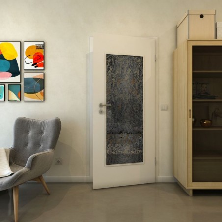 Lichtausschnitt - Fineprint Model 091 Schwarz auf Grauglas