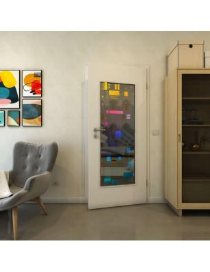 Lichtausschnitt - Fineprint Model 092 Verlauf auf Grauglas