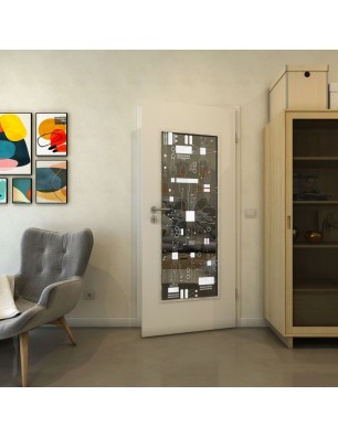 Lichtausschnitt - Fineprint Model 092 Weiss auf Grauglas