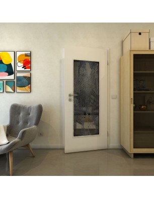 Lichtausschnitt - Fineprint Model 097 Schwarz auf Grauglas