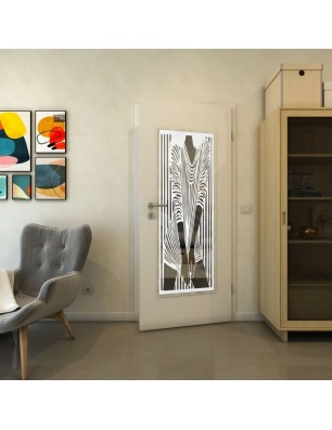 Lichtausschnitt - Fineprint Model 097 Weiss auf Grauglas