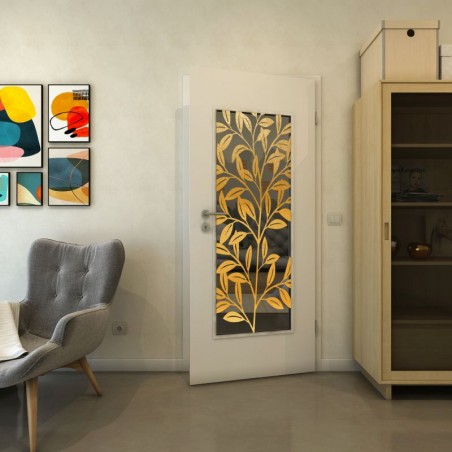 Lichtausschnitt - Fineprint Model 099 Gold auf Grauglas