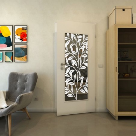 Lichtausschnitt - Fineprint Model 099 Weiss auf Grauglas