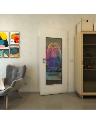 Lichtausschnitt - Fineprint Model 103 Verlauf auf Grauglas