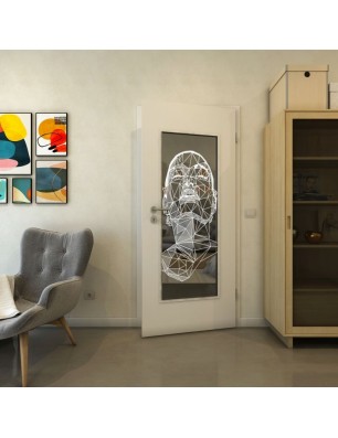 Lichtausschnitt - Fineprint Model 103 Weiss auf Grauglas