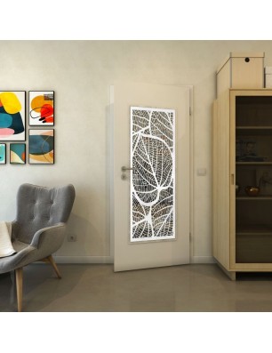 Lichtausschnitt - Fineprint Model 107 Weiss auf Grauglas