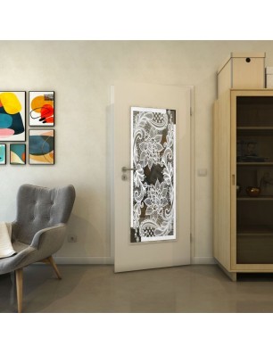 Lichtausschnitt - Fineprint Model 108 Weiss auf Grauglas