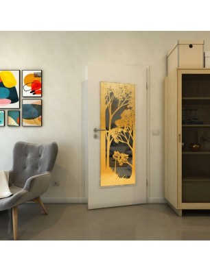 Lichtausschnitt - Fineprint Model 110 Gold auf Grauglas