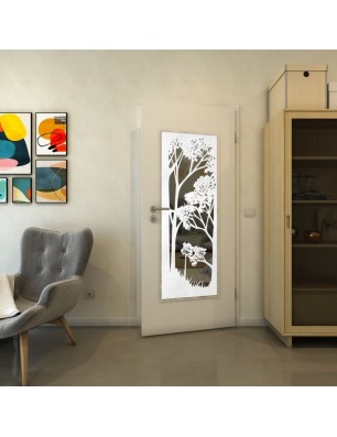 Lichtausschnitt - Fineprint Model 110 Weiss auf Grauglas