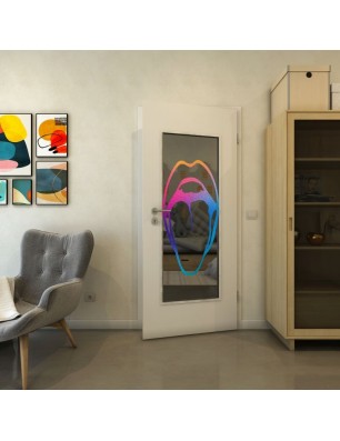 Lichtausschnitt - Fineprint Model 111 Verlauf auf Grauglas