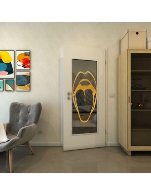 Lichtausschnitt - Fineprint Model 111 Gold auf Grauglas