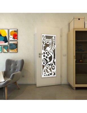 Lichtausschnitt - Fineprint Model 112 Weiss auf Grauglas