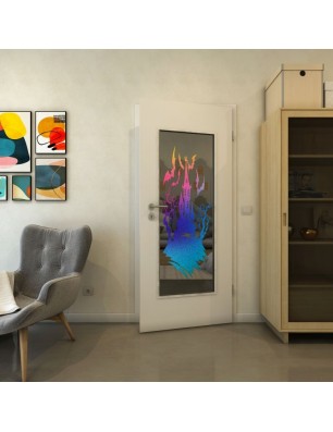 Lichtausschnitt - Fineprint Model 114 Verlauf auf Grauglas