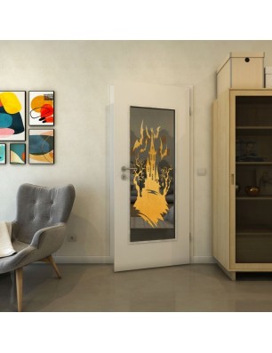 Lichtausschnitt - Fineprint Model 114 Gold auf Grauglas