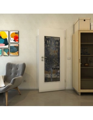 Lichtausschnitt - Fineprint Model 115 Schwarz auf Grauglas