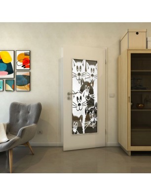 Lichtausschnitt - Fineprint Model 115 Weiss auf Grauglas