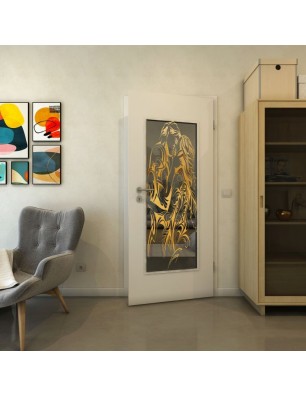 Lichtausschnitt - Fineprint Model 116 Gold auf Grauglas