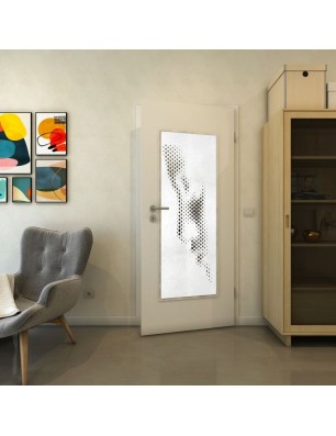 Lichtausschnitt - Fineprint Model 120 Weiss auf Grauglas