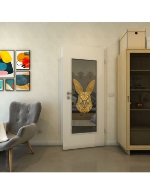 Lichtausschnitt - Fineprint Model 121 Gold auf Grauglas