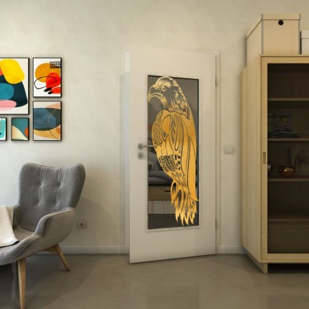 Lichtausschnitt - Fineprint Model 122 Gold auf Grauglas