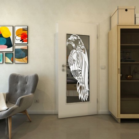 Lichtausschnitt - Fineprint Model 122 Weiss auf Grauglas