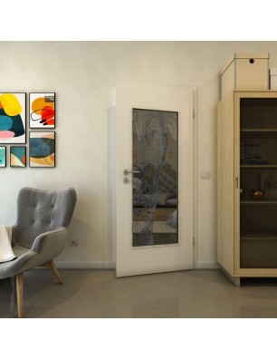 Lichtausschnitt - Fineprint Model 123 Schwarz auf Grauglas