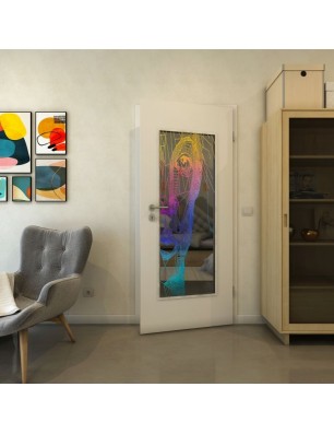 Lichtausschnitt - Fineprint Model 123 Verlauf auf Grauglas