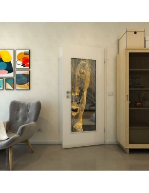 Lichtausschnitt - Fineprint Model 123 Gold auf Grauglas