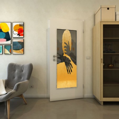 Lichtausschnitt - Fineprint Model 124 Gold auf Grauglas