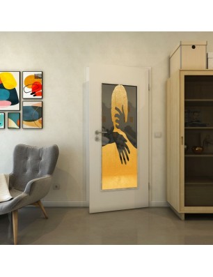 Lichtausschnitt - Fineprint Model 124 Gold auf Grauglas