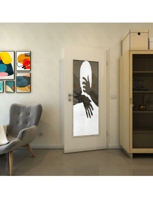 Lichtausschnitt - Fineprint Model 124 Weiss auf Grauglas