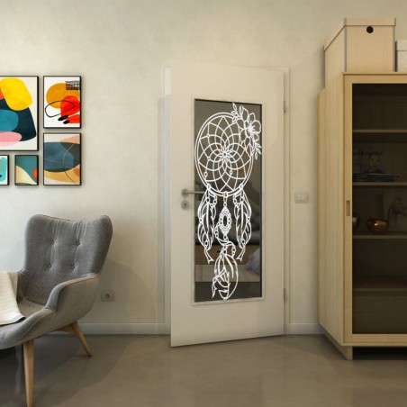 Lichtausschnitt - Fineprint Model 125 Weiss auf Grauglas