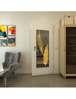 Lichtausschnitt - Fineprint Model 129 Gold auf Grauglas