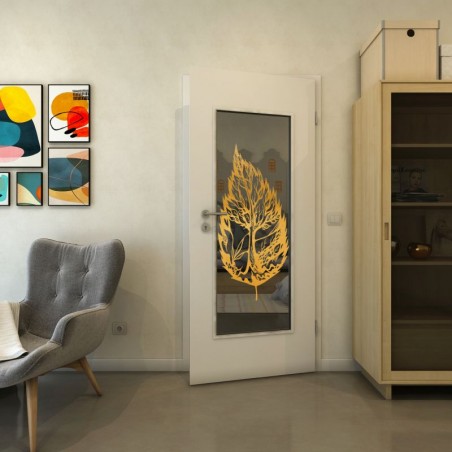 Lichtausschnitt - Fineprint Model 130 Gold auf Grauglas