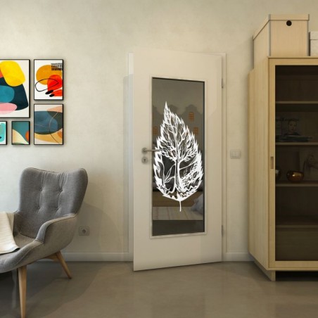 Lichtausschnitt - Fineprint Model 130 Weiss auf Grauglas