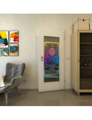 Lichtausschnitt - Fineprint Model 135 Verlauf auf Grauglas