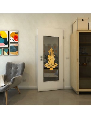 Lichtausschnitt - Fineprint Model 136 Gold auf Grauglas