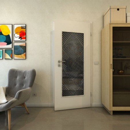 Lichtausschnitt - Fineprint Model 140 Schwarz auf Grauglas