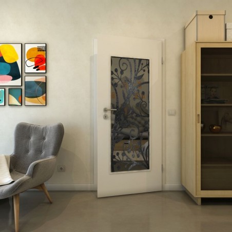 Lichtausschnitt - Fineprint Model 146 Schwarz auf Grauglas