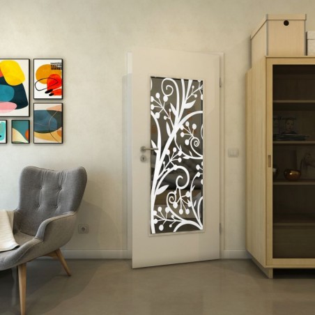 Lichtausschnitt - Fineprint Model 146 Weiss auf Grauglas