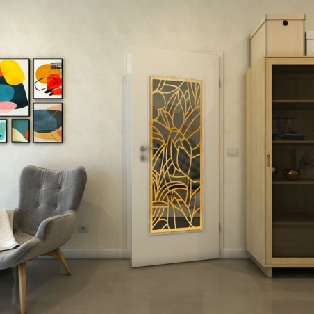 Lichtausschnitt - Fineprint Model 148 Gold auf Grauglas