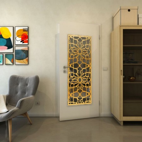 Lichtausschnitt - Fineprint Model 150 Gold auf Grauglas