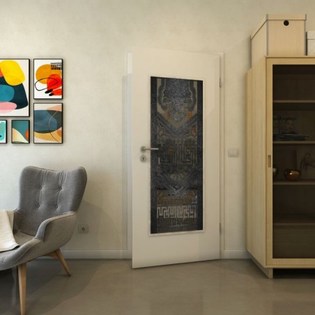 Lichtausschnitt - Fineprint Model 156 Schwarz auf Grauglas